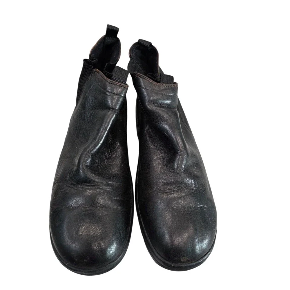 Rockport Men's Black Leather Slip On Ankle Boot Size 8.5